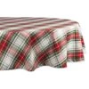 DII® 70" Round Christmas Plaid Tablecloth -Michaels Shop D540167S 1