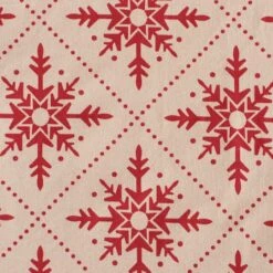 DII® 70" Round Scandinavian Snowflakes Printed Tablecloth -Michaels Shop D540172S 2