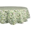 DII® 70" Round Boughs Of Holly Print Tablecloth 1 DII® 70" Round Boughs Of Holly Print Tablecloth -Michaels Shop D540183S 1