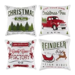 DII® Christmas Prints Pillow Cover Set
