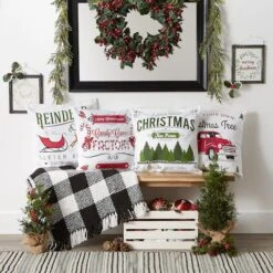 DII® Christmas Prints Pillow Cover Set -Michaels Shop D540194S 10