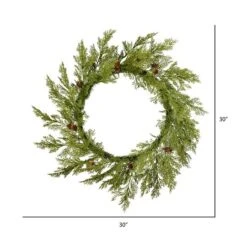 30" Cedar & Pinecone Wreath -Michaels Shop D575211S 2