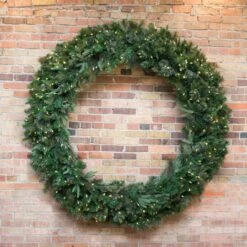 96" Warm White Dura-Lit® LED Cashmere Pine Wreath -Michaels Shop D575227S 2