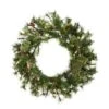 30" Warm White Dura-Lit® LED Mixed Country Pine Wreath -Michaels Shop D575233S 1