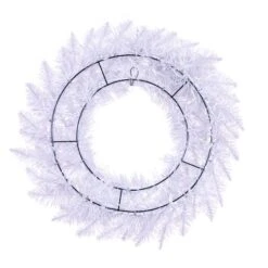 24" Sparkle White Spruce Wreath -Michaels Shop D575242S 3