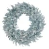 36" Pre-Lit Silver Fir Artificial Christmas Wreath, Warm White Dura-Lit LED Lights -Michaels Shop D575344S 1