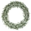 60" Pre-Lit Flocked Kiana Artificial Christmas Wreath, Warm White Dura-Lit® LED Mini Lights -Michaels Shop D575351S 1