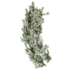 60" Pre-Lit Flocked Kiana Artificial Christmas Wreath, Warm White Dura-Lit® LED Mini Lights -Michaels Shop D575351S 3