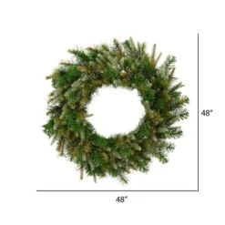 48" Cashmere Artificial Christmas Wreath -Michaels Shop D575352S 2