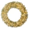 30" Pre-Lit Champagne Christmas Wreath, Warm White LED Lights -Michaels Shop D575419S 1