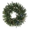 30" Pre-Lit Cashmere Christmas Wreath, Multicolor LED Lights -Michaels Shop D575443S 1