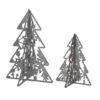 10" & 7" Silver Wood Christmas Trees Table Décor -Michaels Shop D619825S 1