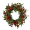 Glitzhome® 24" Pre-Lit Ornament, Berry, Holly & Pine Wreath -Michaels Shop D652252S 1