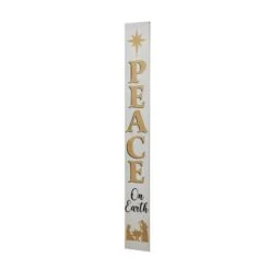 Glitzhome® 60'' PEACE Nativity Wooden Porch Sign -Michaels Shop D652319S 6