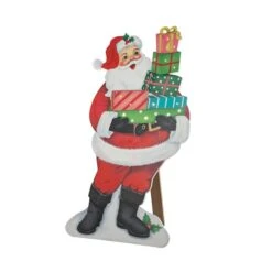 Glitzhome® 36'' Wooden Santa Gifts Porch Décor 19 Glitzhome® 36'' Wooden Santa Gifts Porch Décor -Michaels Shop D652325S 8