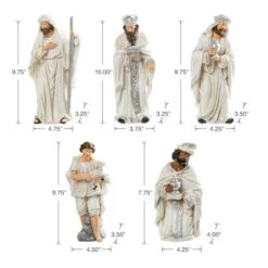 Glitzhome® Ivory Resin Nativity Figurine Set 17 Glitzhome® Ivory Resin Nativity Figurine Set -Michaels Shop D652339S 6