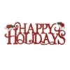 Glitzhome® 24'' HAPPY HOLIDAYS Metal Christmas Wall Décor -Michaels Shop D652347S 1