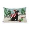 Glitzhome® Hooked Christmas Dog Pillow -Michaels Shop D652353S 1