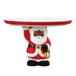 10" Nostalgic Santa Cake Plate
