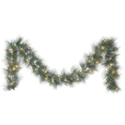 9ft. Pre-Lit LED Glittery Garland