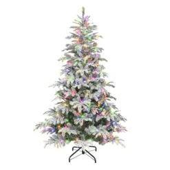 7.5ft. Pre-Lit Aspen Fir Artificial Christmas Tree, Multicolor Lights -Michaels Shop D659589S 12