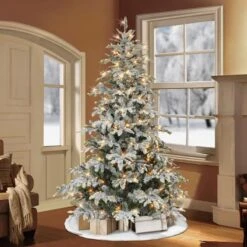 7.5ft. Pre-Lit Aspen Fir Artificial Christmas Tree, Multicolor Lights -Michaels Shop D659589S 3