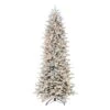 9ft. Pre-Lit Flocked Northern Fir Artificial Christmas Tree, Clear Incandescent Lights -Michaels Shop D659682S 1