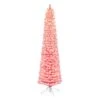 7.5ft. Pre-Lit Fashion Pink Flocked Artificial Christmas Tree, Clear Incandescent Lights -Michaels Shop D659692S 1