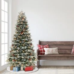6.5ft. Pre-Lit Halifax Fir Artificial Christmas Tree, Clear Incandescent Lights -Michaels Shop D659728S 3