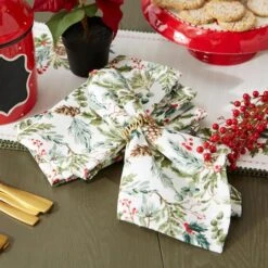 DII® Heritage Holiday Sprigs Printed Napkin Set, 4ct. 13 DII® Heritage Holiday Sprigs Printed Napkin Set, 4ct. -Michaels Shop D662317S 5