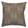 Gray Tree Pattern Throw Pillow -Michaels Shop D662504S 1