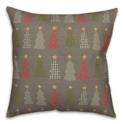 Gray Tree Pattern Throw Pillow -Michaels Shop D662504S 2