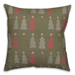 Green Tree Pattern Throw Pillow 8 Green Tree Pattern Throw Pillow -Michaels Shop D662505S 2