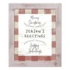 Red Buffalo Check Holiday Phrases Print In Western White Frame -Michaels Shop D662574S 1