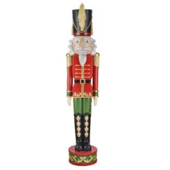 Haute Decor 4ft. Red & Green Christmas Nutcracker