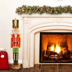 Haute Decor 4ft. Red & Green Christmas Nutcracker -Michaels Shop D671926S 2
