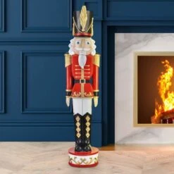 Haute Decor 3ft. Red & Black Christmas Nutcracker -Michaels Shop D671927S 1