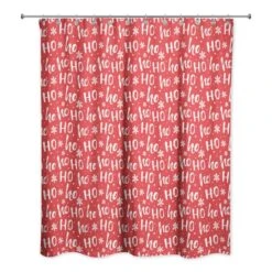 Ho Ho Ho Pattern Shower Curtain -Michaels Shop D673246S 2