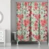 Holiday Blooms Pattern Shower Curtain -Michaels Shop D673247S 1