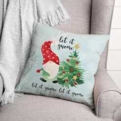 Let It Gnome Indoor/Outdoor Pillow -Michaels Shop D673259S 3