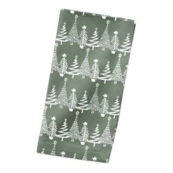 Sage Christmas Tree Pattern Cotton Twill Napkin -Michaels Shop D673266S 2