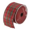 Northlight 2.5" X 10yd. Wired Plaid Christmas Craft Ribbon -Michaels Shop D676177S 1