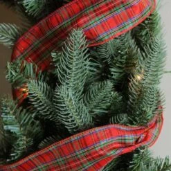 Northlight 2.5" X 10yd. Wired Plaid Christmas Craft Ribbon -Michaels Shop D676177S 3