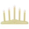Northlight 14.5" Ivory 5-Lights Christmas Chandelier On Holly Berry & Bell Base Candle Lamp -Michaels Shop D676185S 1