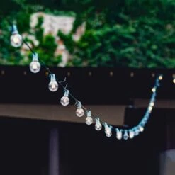 Northlight 20ct. Clear G40 Globe Patio Garden Christmas Light Set With Green Wire -Michaels Shop D676187S 3