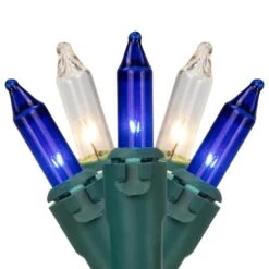 Northlight 100ct. Mini Christmas String Lights With Green Wire Blue/Clear -Michaels Shop D676192S 11