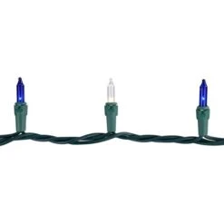 Northlight 100ct. Mini Christmas String Lights With Green Wire Blue/Clear -Michaels Shop D676192S 16