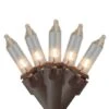 Northlight 100ct. Clear Mini Christmas Light Set With Brown Wire 2 Northlight 100ct. Clear Mini Christmas Light Set With Brown Wire -Michaels Shop D676196S 1