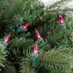 Northlight 100ct. Mini Christmas String Lights With Green Wire Pink -Michaels Shop D676205S 14