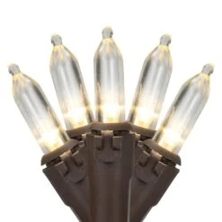 Northlight 35ct. Warm White LED Mini Christmas Lights Set With Brown Wire -Michaels Shop D676216S 11